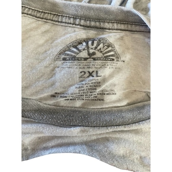 Sun Records Johnny Cash l Walk the Line SZ 2XL SS - Picture 5 of 5